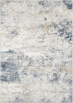 DMOYEST Area Rug Living Room Rugs 5x7 Washable Abstract Beige Blue Carpet | - Image 9