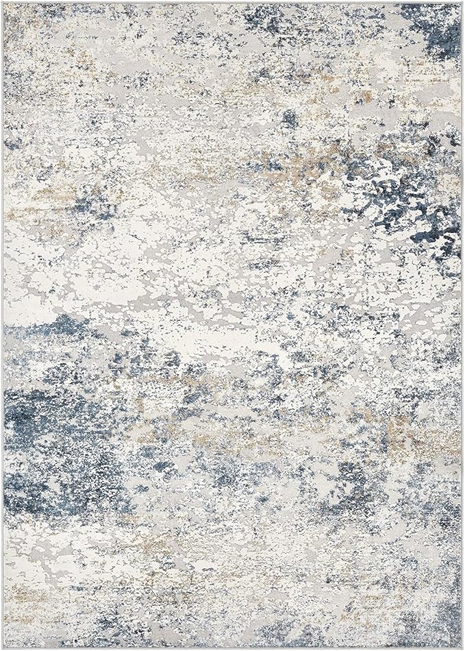 DMOYEST Area Rug Living Room Rugs 11x14 Extra Large Beige Blue Carpet | - Image 6