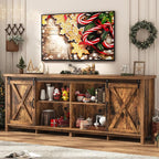 Farmhouse TV Stand for 80 Inch TV - Image 9