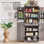 ACCOHOHO 72" Tall Kitchen Pantry, Farmhouse Storage Cabinet - Image 3