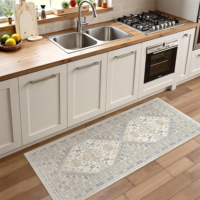 Runner Rug 2x6, Non Slip Washable Rugs by Restydon