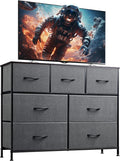 WLIVE 7 Drawer Dresser TV Stand, Entertainment Center, Media Console Table by WLIVE