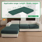 OHSIO Couch Cushion Covers for Sectional Sofa, Stretch Soft Sofa Slipcovers - Image 2