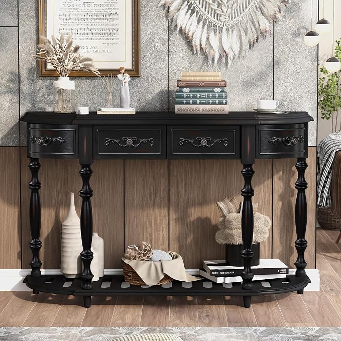 LUMISOL Half Moon Console Table - Image 9