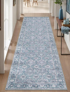 SERISSA 2'6"x8' Washable Non Slip Floral Boho Runner Rug - Image 7