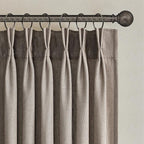 Pinch Pleated 92 Inch Curtains 2 Panels by Topfinel