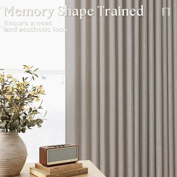 Extra Wide Curtains 84 Inches Long 60 Inch Width Burlywood Birch | Pinch - Image 9