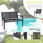Shintenchi 4 Pieces Patio Furniture Set All Weather Textile Fabric Outdoor - Image 3