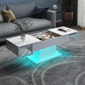 HedoAjim White LED Coffee Table by HedoAjim