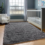 Grey 8x10 Area Rugs for Living Room, Ultra Soft Plush Thick Shaggy Big Floor - Image 7