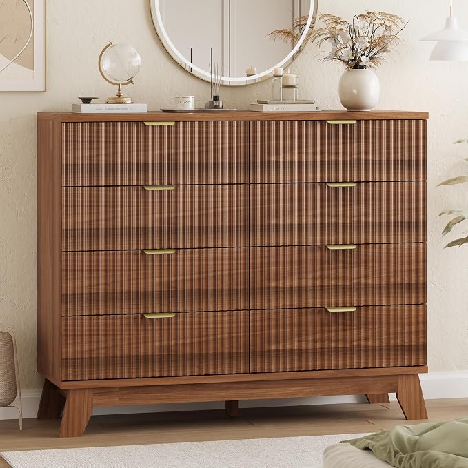 Xixini Fluted Dresser for Bedroom by Xixini
