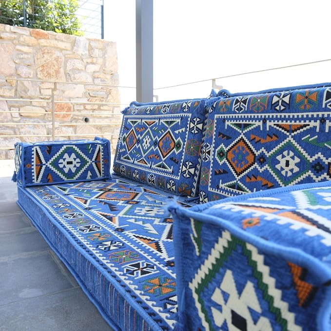 mysticalanatolia Arabic Majlis Sofa – 75x27x4 inch Floor Seating Convertible - Image 2