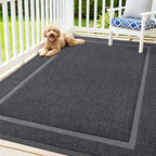 OLANLY Front Door Mat Outside 71x47, All-Season Heavy-Duty Rubber Doormat | Grey by OLANLY