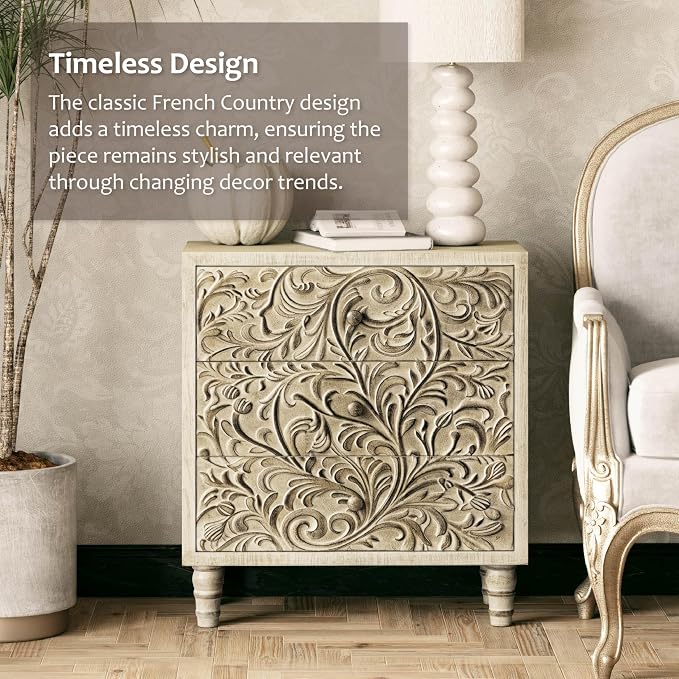 3 Drawer Farmhouse Dresser - Image 3