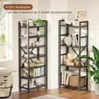 SUPERJARE Triple Bookshelf, Bookcase - Image 5