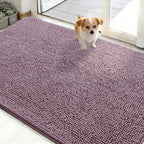 OLANLY Dog Door Mat for Muddy Paws 50x30, Super Absorbent Chenille Mud Mat | by OLANLY