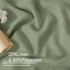 Small Window Semi Sheer Linen Curtains - Image 2