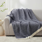Snuggle Sac Heather Navy Throw Blanket - Image 6