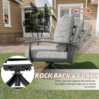 HOMREST Outdoor Swivel Rocker Patio Chairs - Image 3
