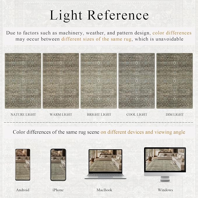 Schweek Brown Grey 5x7 Area Rug - Image 6