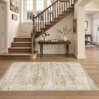 3x5 Rug for Entryway, Washable Area Rug, Living Room, Dining Room, Neutral Rug - Image 4