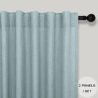 Grey Green Curtains 72 Inch Length - Image 2