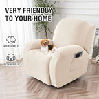 Genina Recliner Chair Cover, Stretch Reclining Chair Covers, Recliner Sofa - Image 3