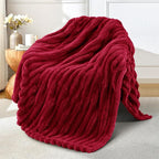 Exclusivo Mezcla Striped Fleece Throw Blanket by ExclusivoMezcla
