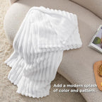 Bedsure Soft Twin Blanket for Bed Decor Gifts Bright White 60"x80" | Birthday - Image 6