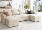 HONBAY Modular Sectional Sleeper Sofa Bed, Sectional Couch - Image 7