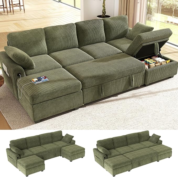 Ihanherry 6-Seater Large Sectional Sofa Bed by iHanHerry