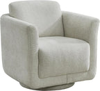 Swivel Accent Chair, 360° Barrel Swivel Lounge Seat by Future-readycomfortformoder