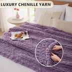 L'AGRATY Chunky Knit Throw Blanket - Image 3
