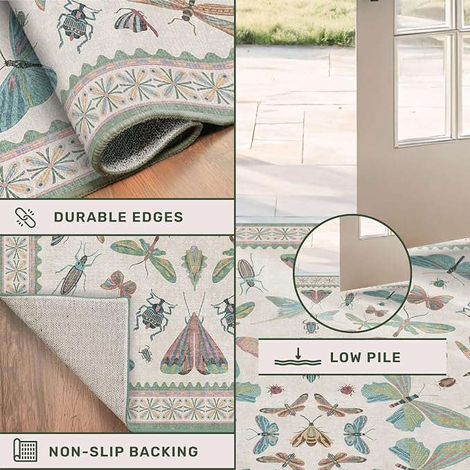 Mint Green Washable Bathroom Rug - Image 5