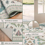 Green and Blue Rugs for Bedroom - Image 5