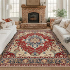 RELEANY Washable Area Rug, Square 8'x8', Water Repellent, Pet Friendly - Image 8