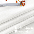 H.VERSAILTEX Linen Curtains Flax Linen Blended Curtain Panels - Image 4