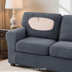 SUBRTEX 3 Pieces Stretch Sofa Slipcover Sets Couch Cover Sets Backrest Cushion - Image 7
