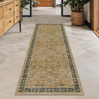 Soft Taupe 2x7 Runner Rug for Hallway, Natural Runner Rug for Kitchen, Non-Slip - Image 6