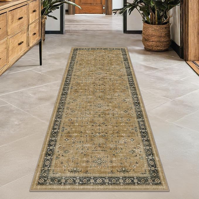 Natural Taupe 2x8 Runner Rug for Hallway, Long Runner Rug for Kitchen, Entryway - Image 6