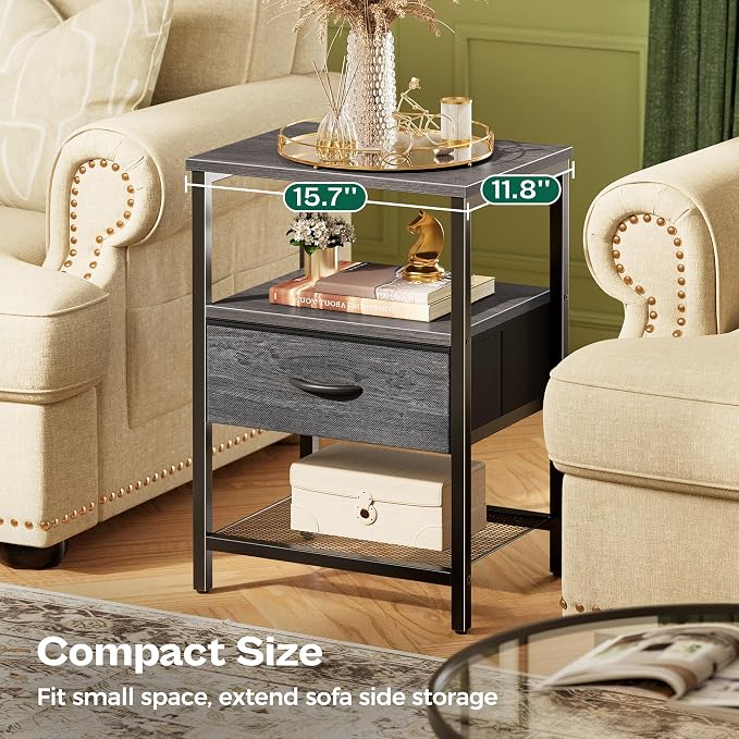Huuger Nightstand Set of 2, Night Stand - Image 7
