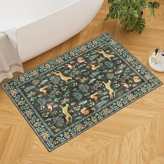 DUKINO 2x3 Rug, Animal Door Mat Washable Rug - Image 8