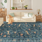 DUKINO 8x10 Area Rugs, Washable Soft Animal Bedroom Rug Non Slip, Low Pile - Image 4