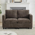 WUTUTUEE 58'' Modular Sectional Loveseat Sofa, Modern Love Seat 2 Seater Sofa by WUTUTUEE