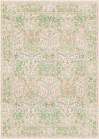Beige Green Bedroom Rug 5x7 Area Rug - Image 3