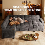 Marsail 110" Sectional Sleeper Sofa - Image 7