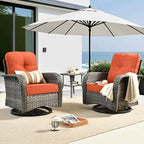 ovios 3-Piece Patio Furniture Set, Outdoor Wicker Sofa - Image 9