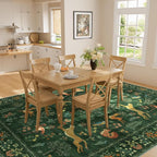 DUKINO 8x10 Area Rugs, Washable Soft Animal Bedroom Rug Non Slip, Low Pile - Image 6