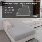 OHSIO Couch Cushion Covers for Sectional Sofa, Stretch Soft Sofa Slipcovers - Image 2