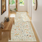 DUKINO 3x10 Washable Runner Rug, Non Slip Animal Rug - Image 5